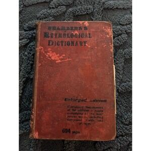 Antique Chambers Etymological Dictionary Enlarged Edition 1929 Edinburgh Stamp